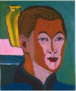 Ernst Ludwig Kirchner Head of the painter oil painting artist